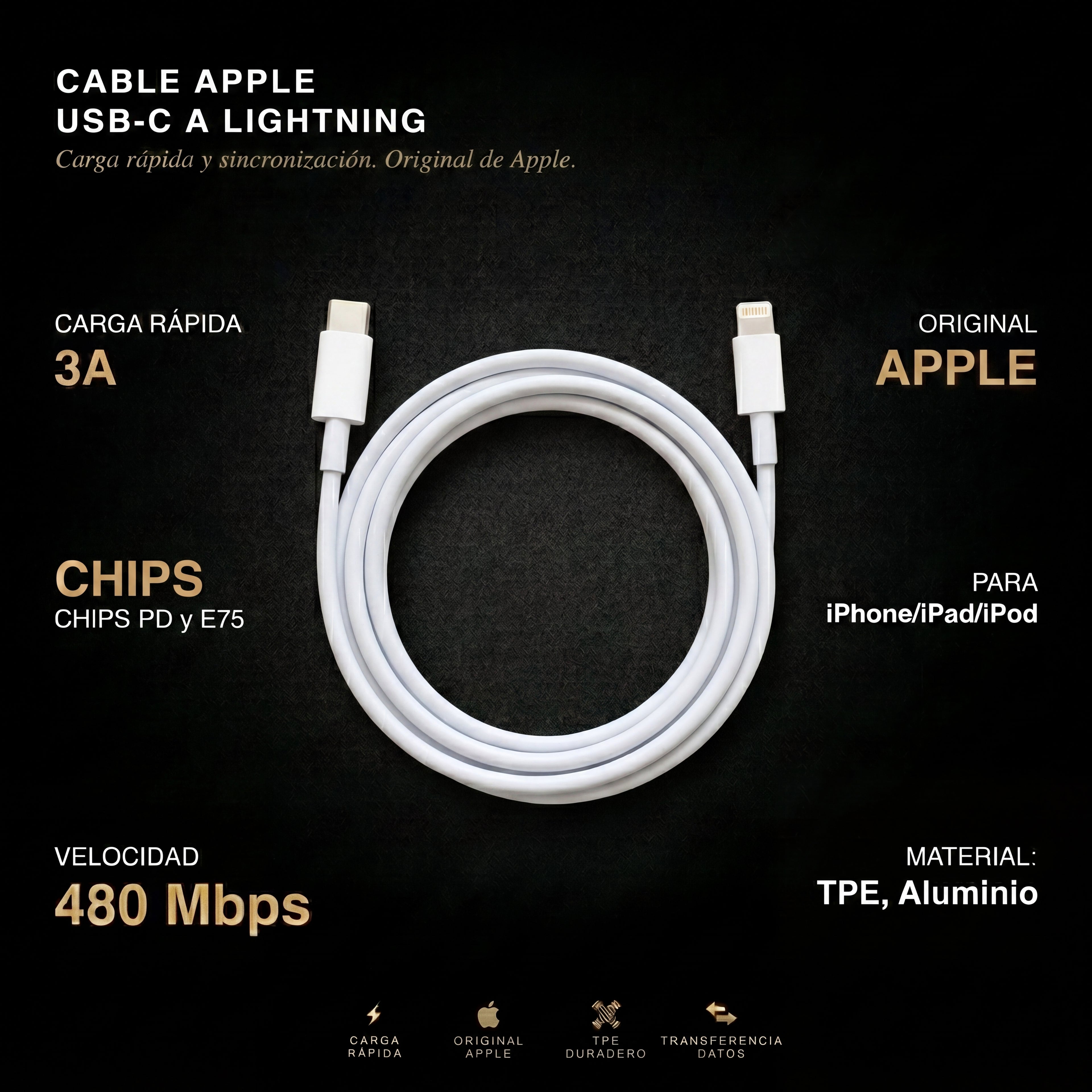 USB - C A LIGHTNING ORIGINAL