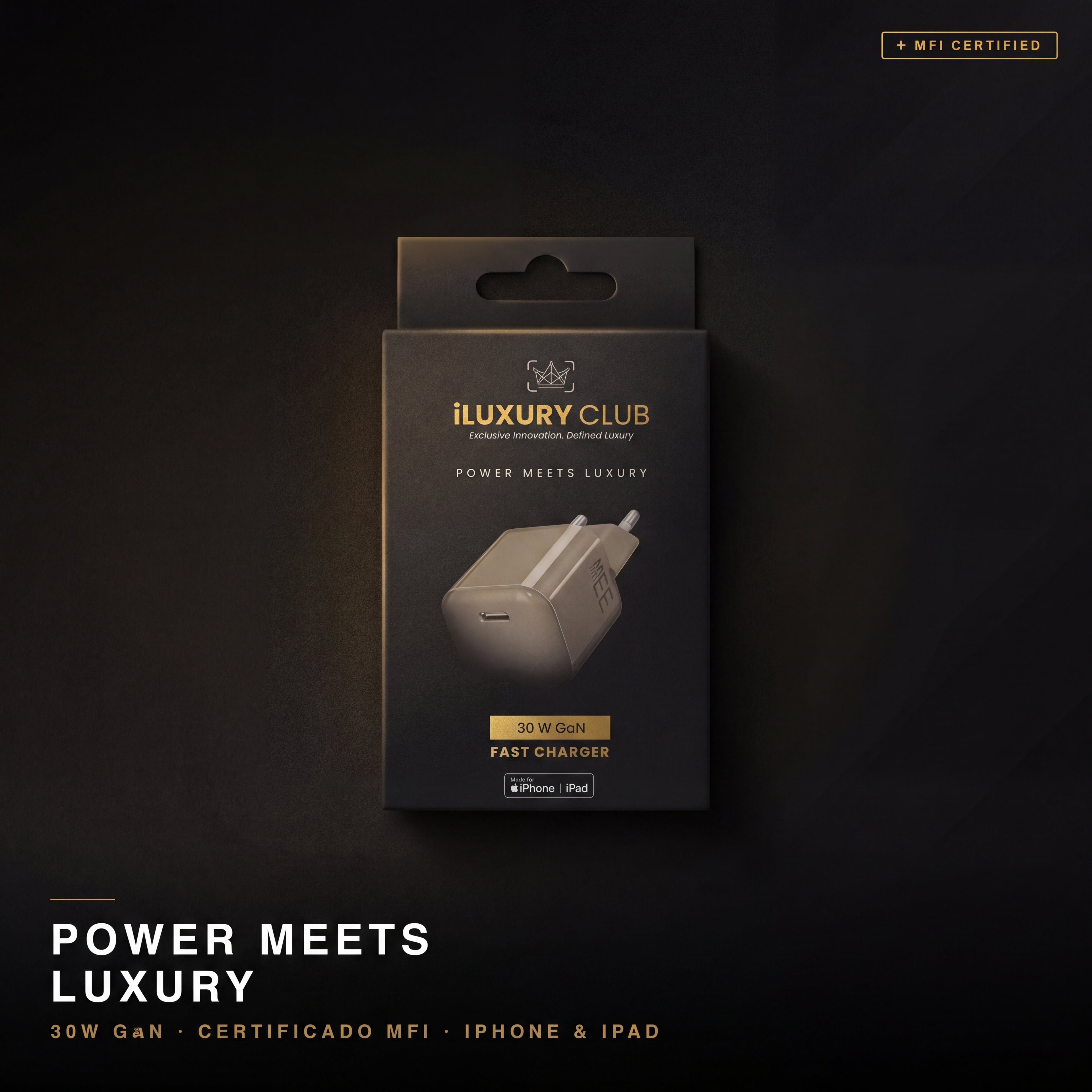 iLUXURY CLUB Adaptador 30W tipo USB - C